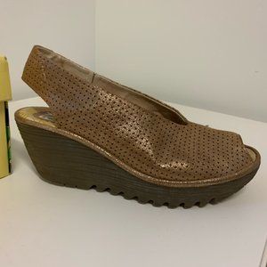 Fly London Womans Yazu Slingback Wedge Sandal